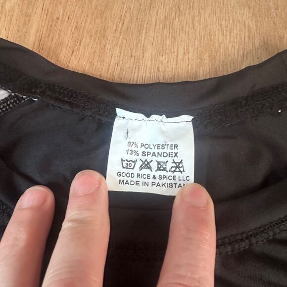 Elite Sports Technical Fightwear Rash Guard 3XL Black White Long Sleeve Stretch - Picture 6 of 7